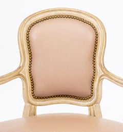 Louis XVI Style White Painted Fauteuil