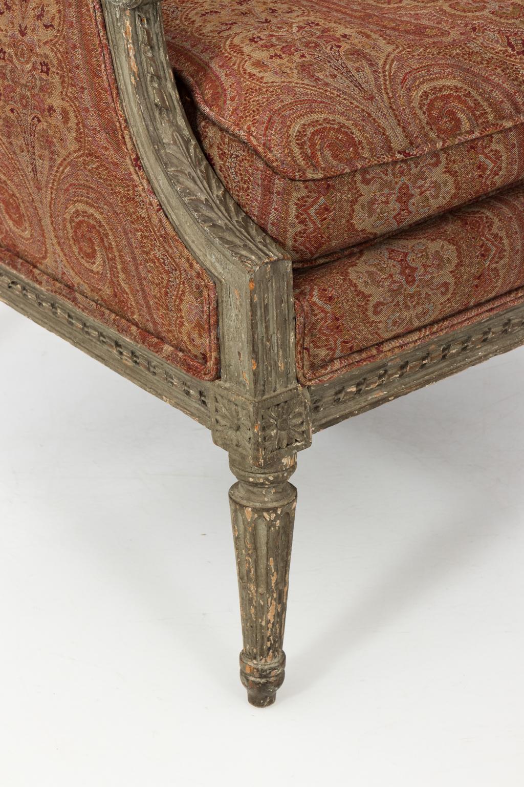 20th Century Louis XVI Style Wing Chair, circa 1920s