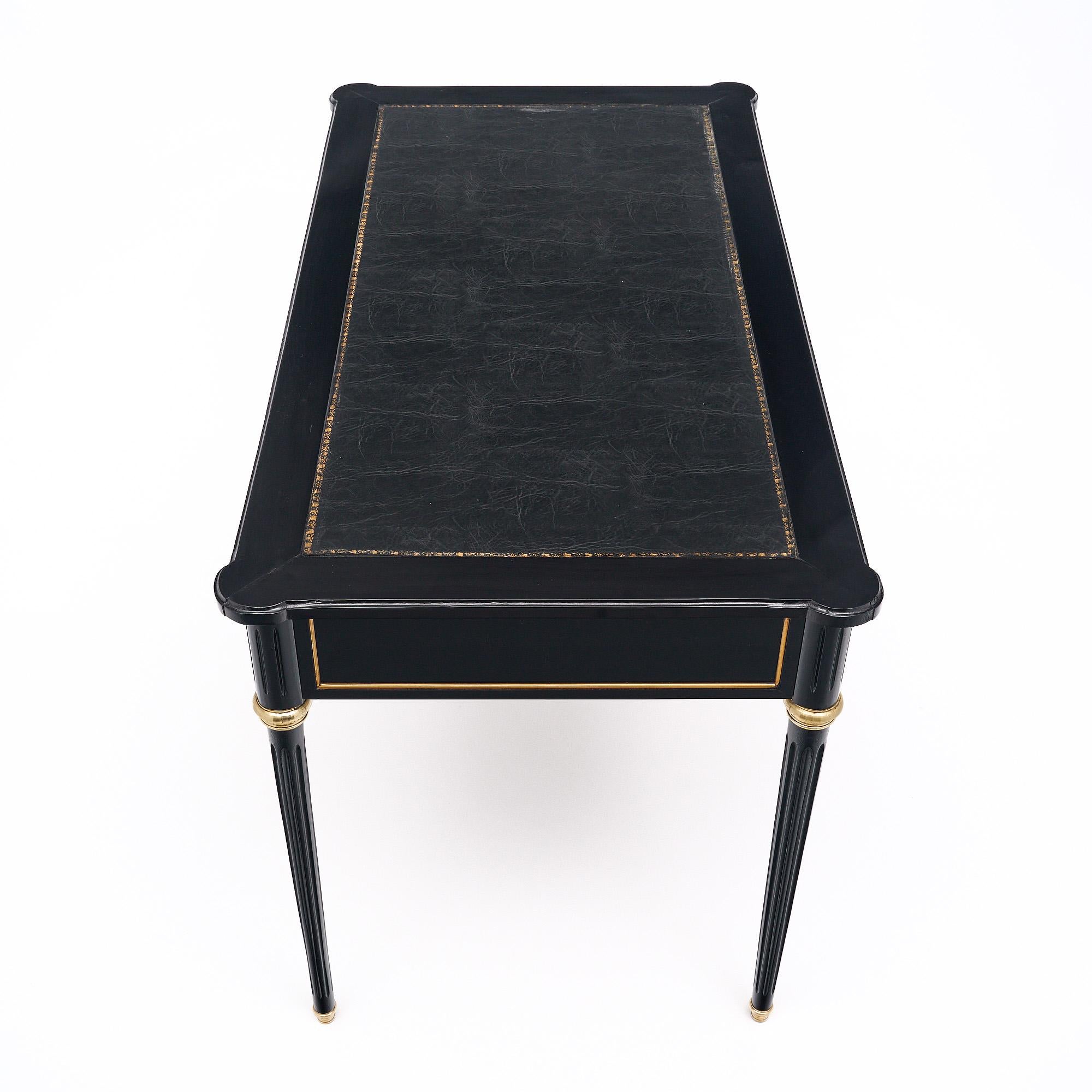 Brass Louis XVI Style Writing Desk