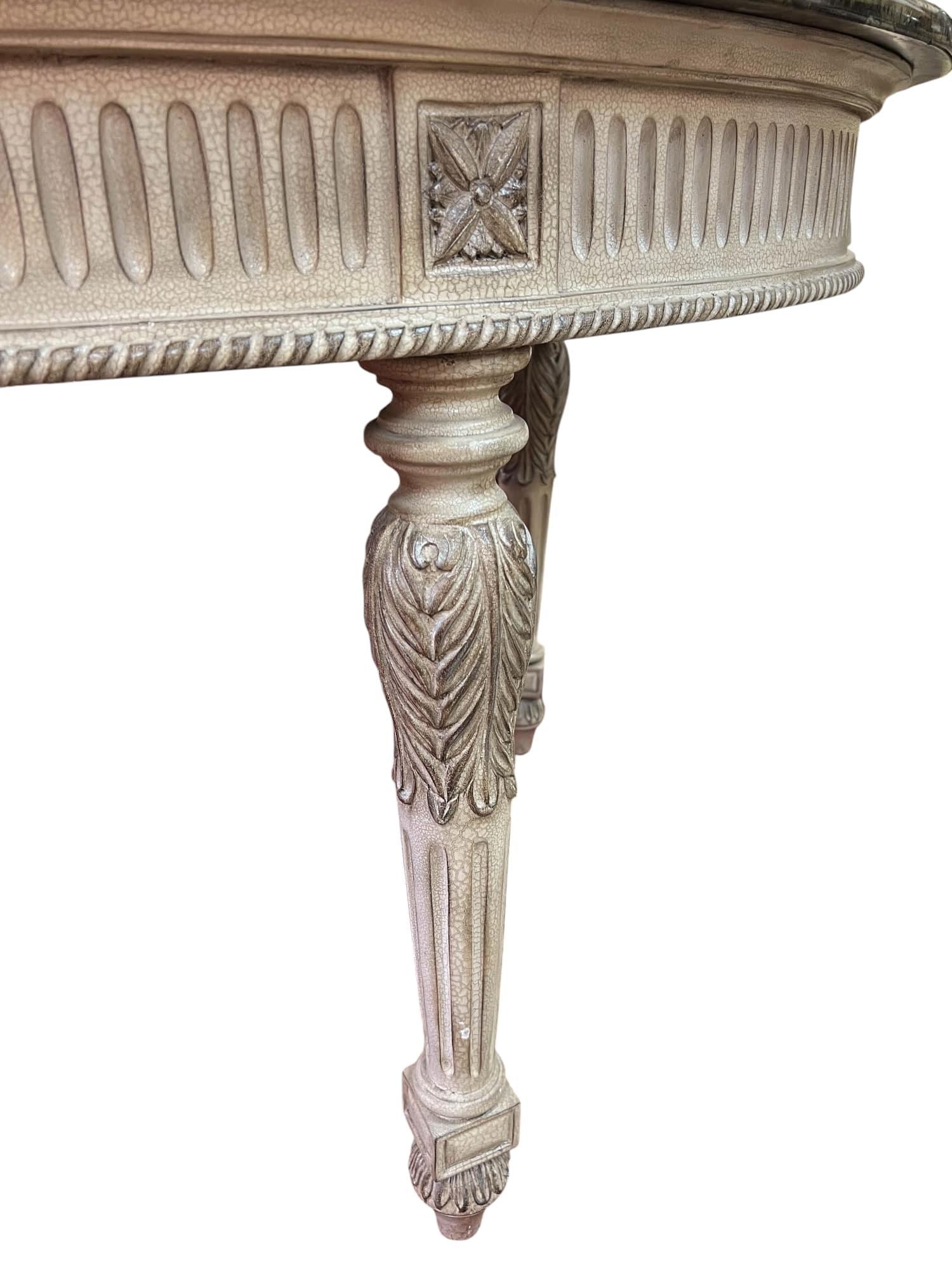 Louis XVI Style Writing Desk With Pietra Dura Stone Top For Sale 9