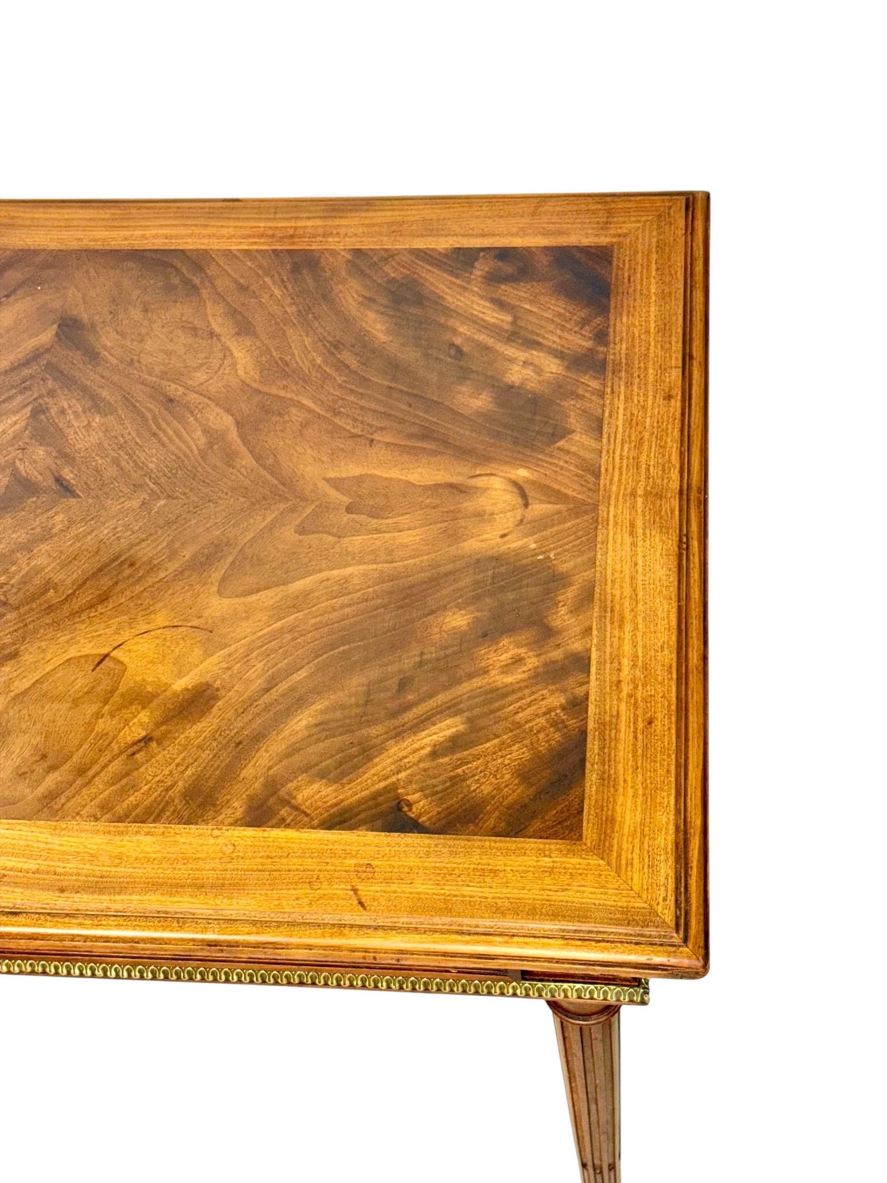 Louis XVI Style Writing Table with Gilt Bronze Mounts, 19th Century For Sale 7