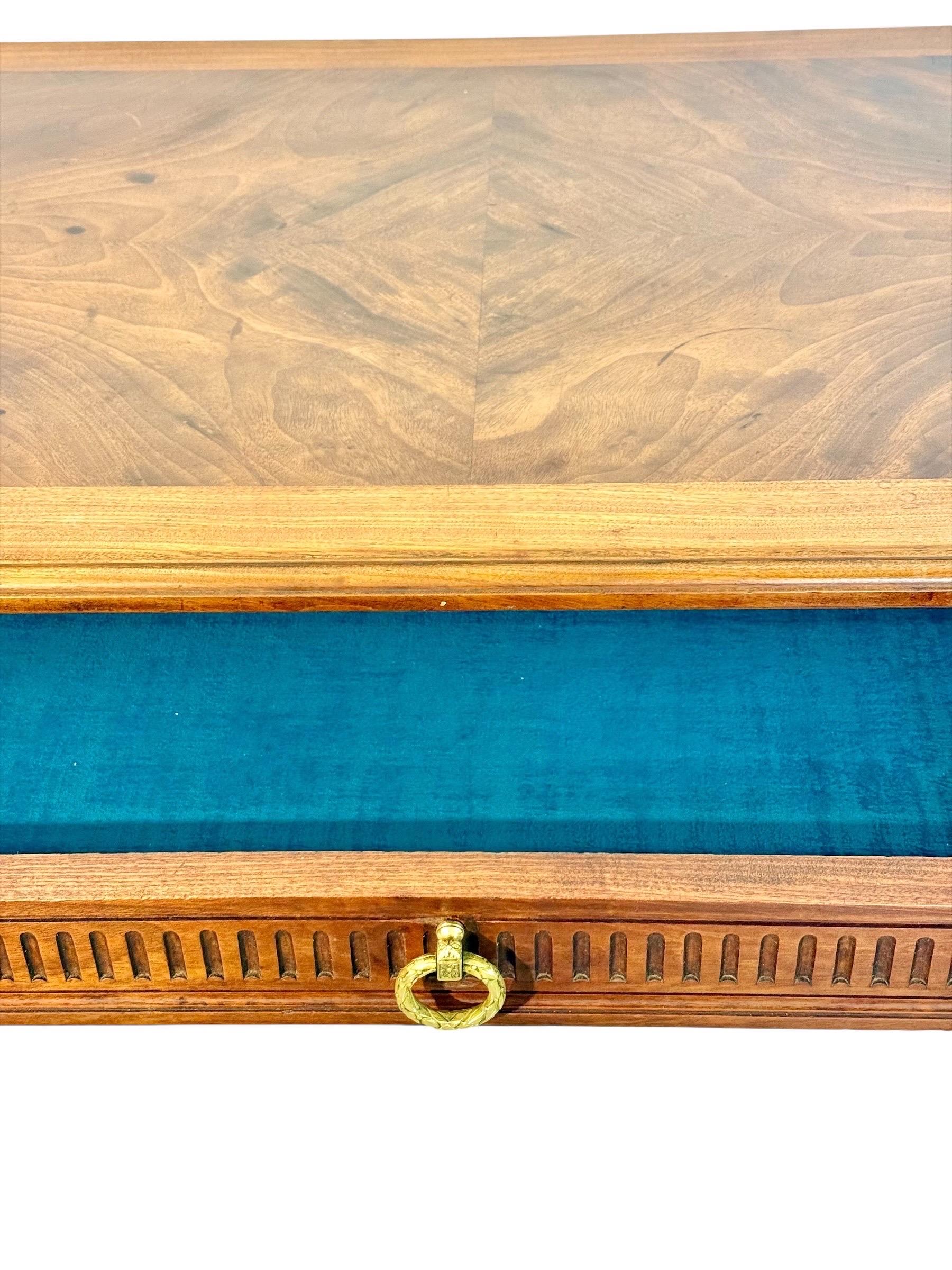 Louis XVI Style Writing Table with Gilt Bronze Mounts, 19th Century For Sale 1