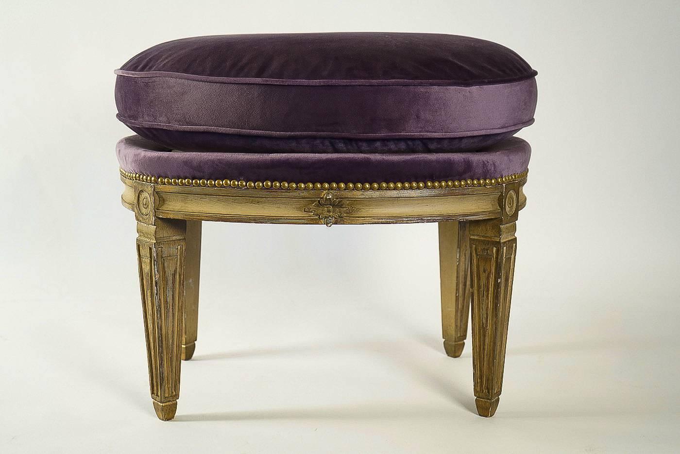 Louis XVI Style, Set of Four Stools from the Famous Restaurant The 1728 4