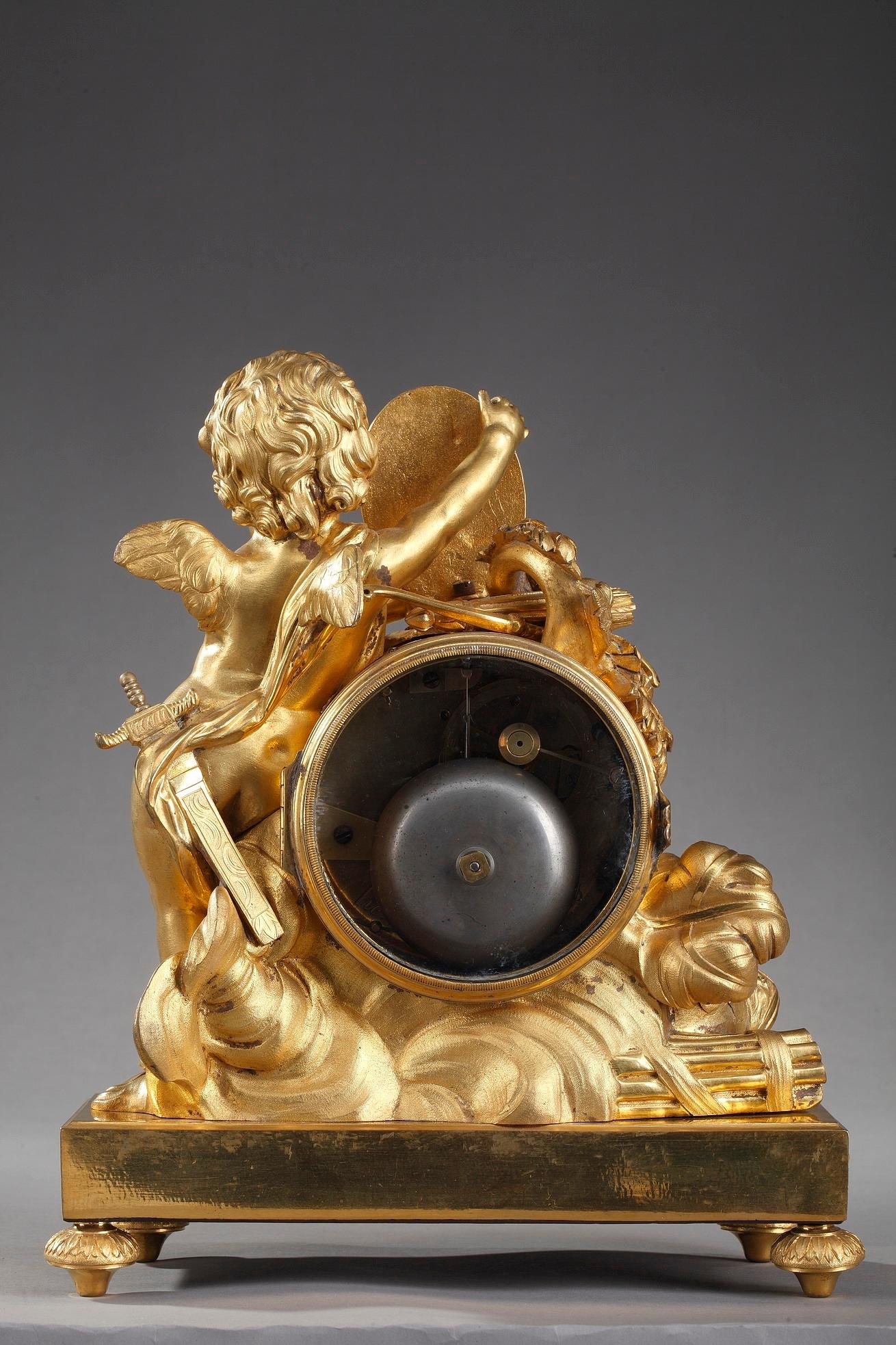 Louis XVI Table Clock Honoring Henri IV by Henri Voisin 4