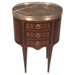 Mesa auxiliar de tambor Luis XVI, 1800