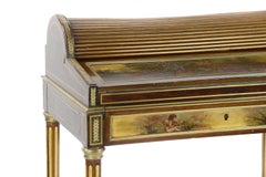 Louis XVI/Transitional Style Mahogany Gilt Metal Mounted Bureau en Pente