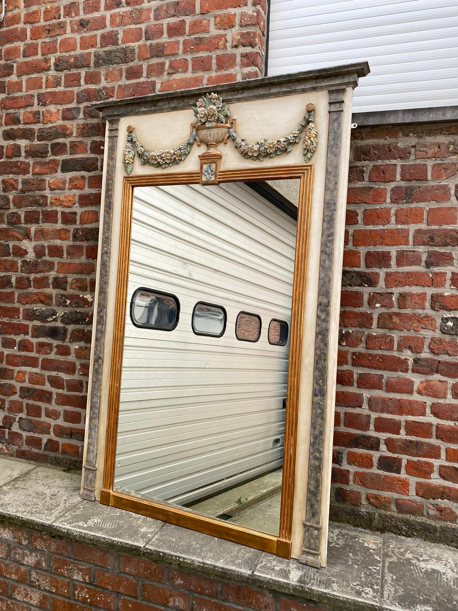 Trumeau-Spiegel im Louis-XVI-Stil im Angebot 5