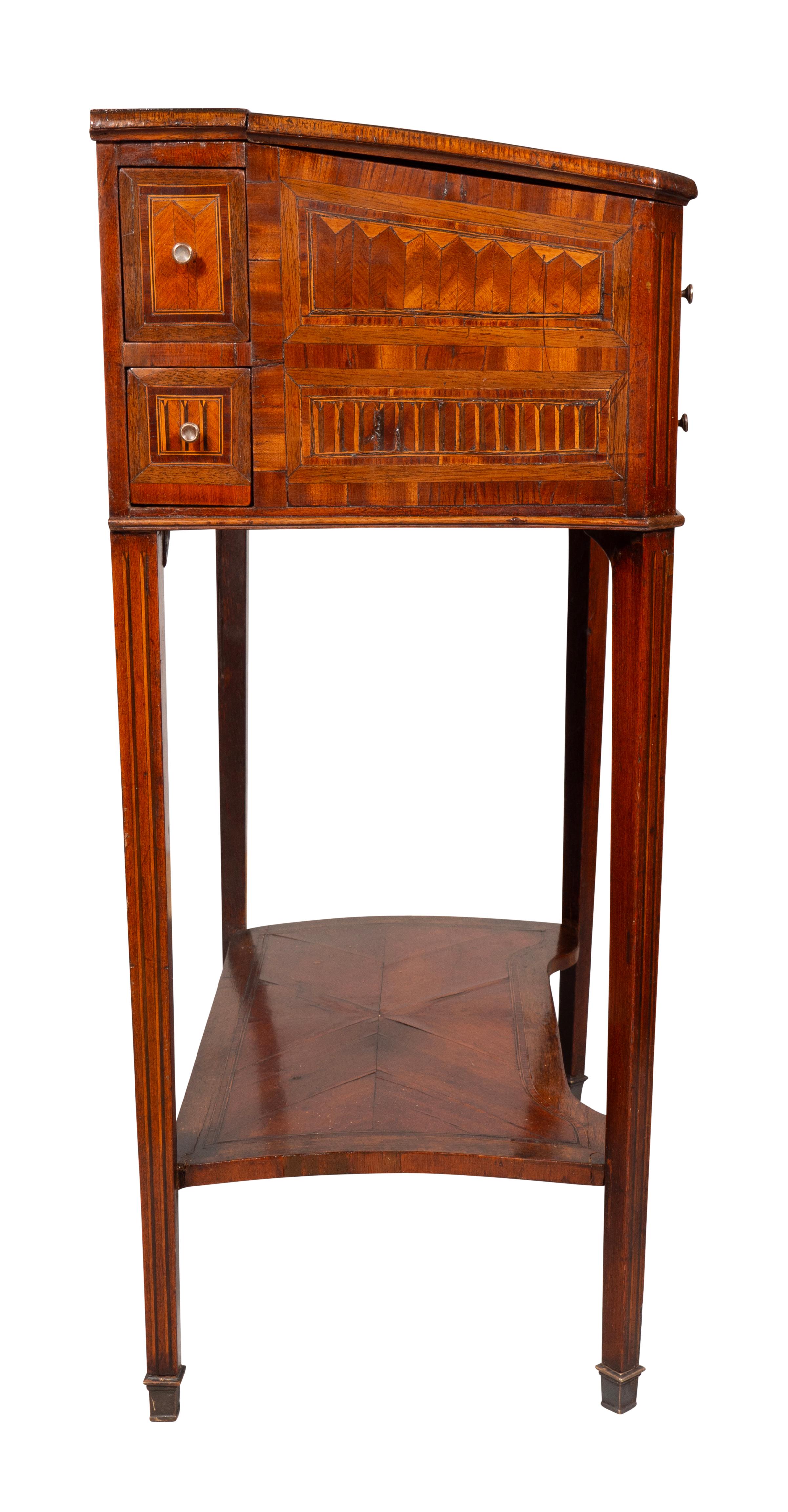 Louis XVI Tulipwood Ladies Work table In Good Condition For Sale In Essex, MA
