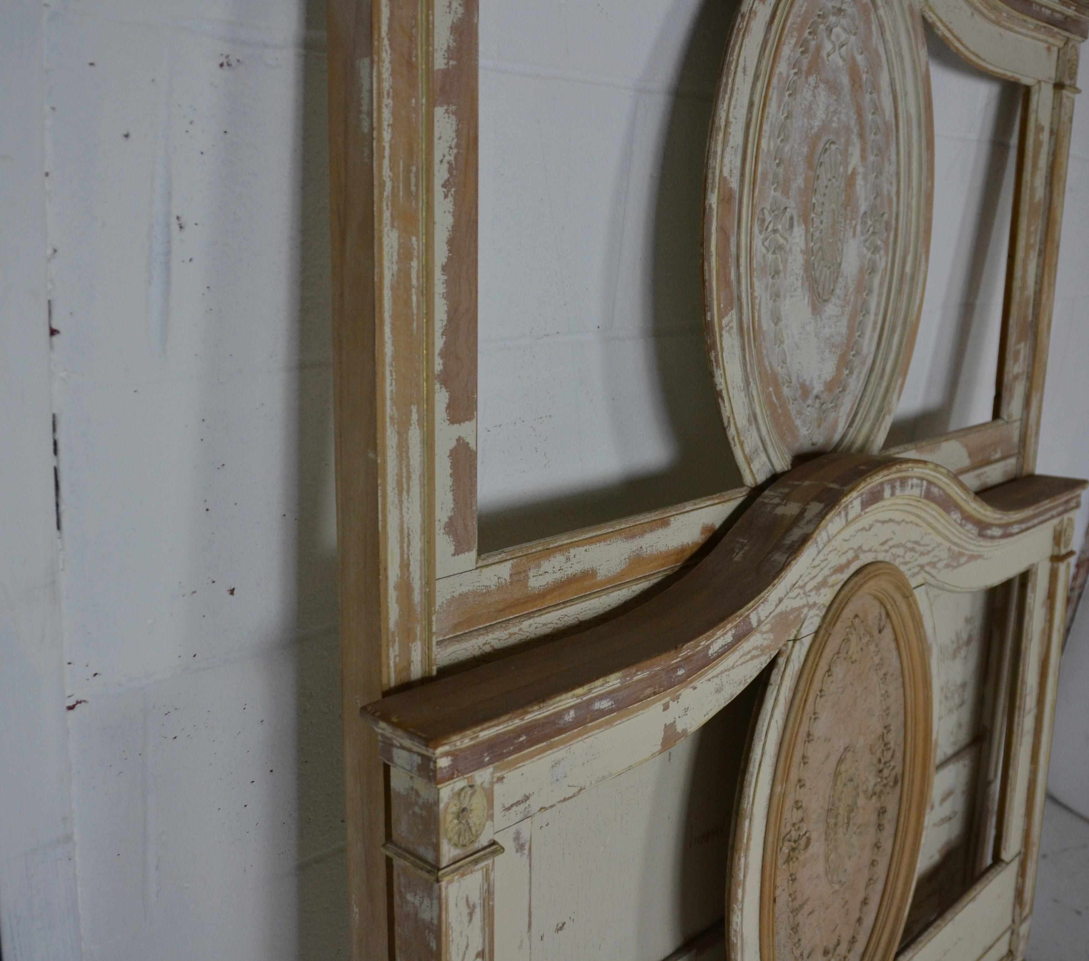 Wood Louis XVI Twin Bed Frame