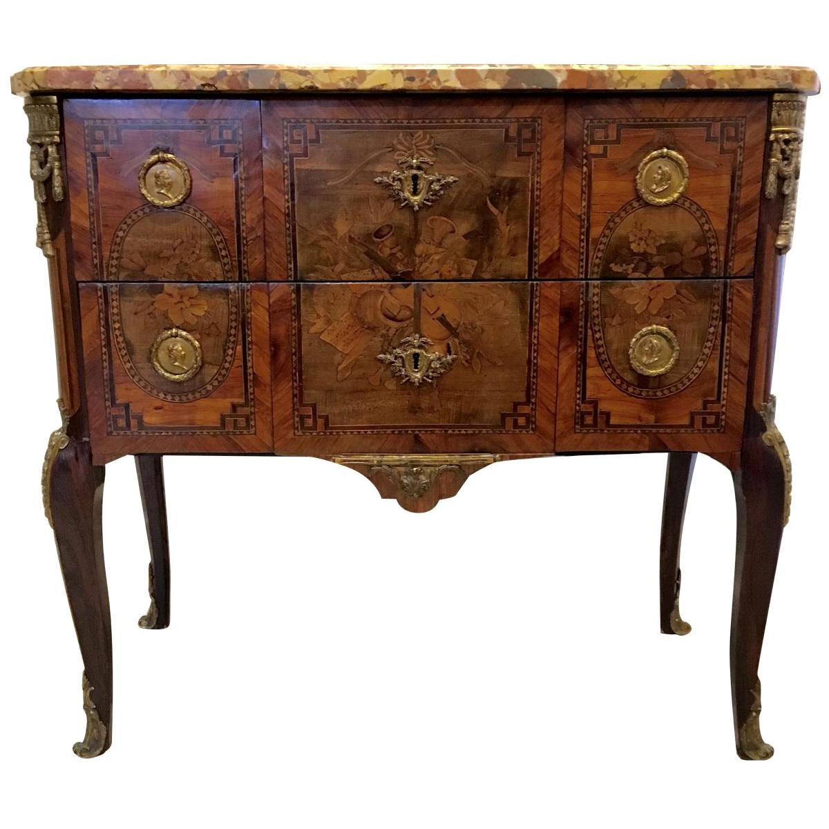 Louis XVI Two-Drawer Commode Signed Francois Rubestuck, circa 1765
