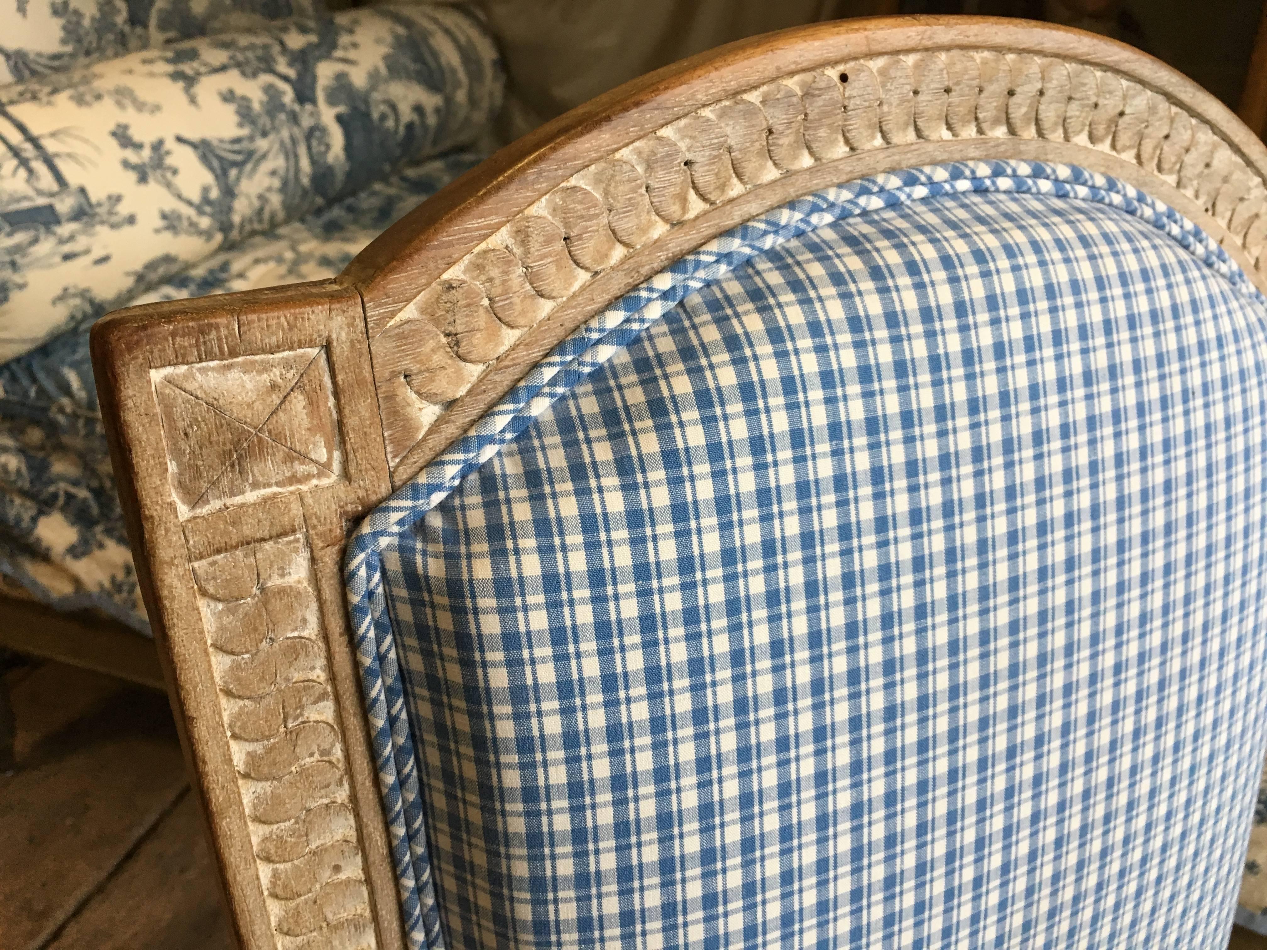French Louis XVI Upholstered Side Chair