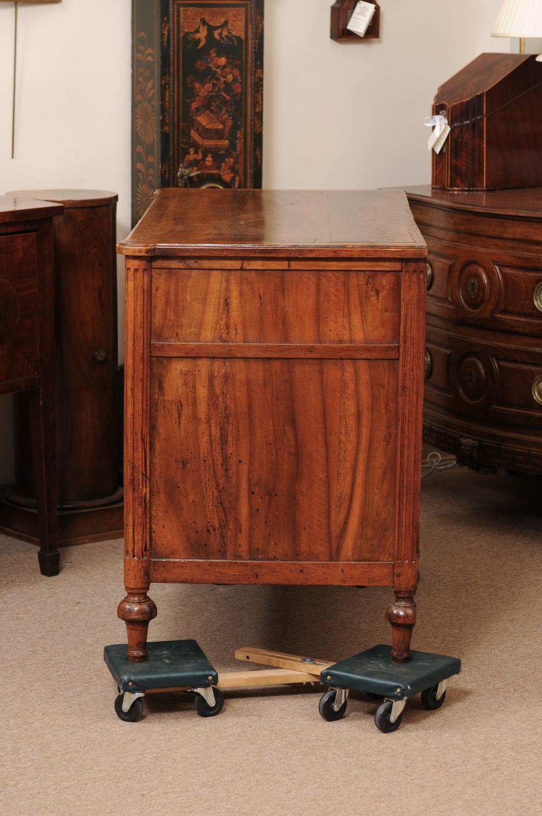 Louis XVI Walnut 3 Drawer Commode, France ca. 1790 For Sale 6