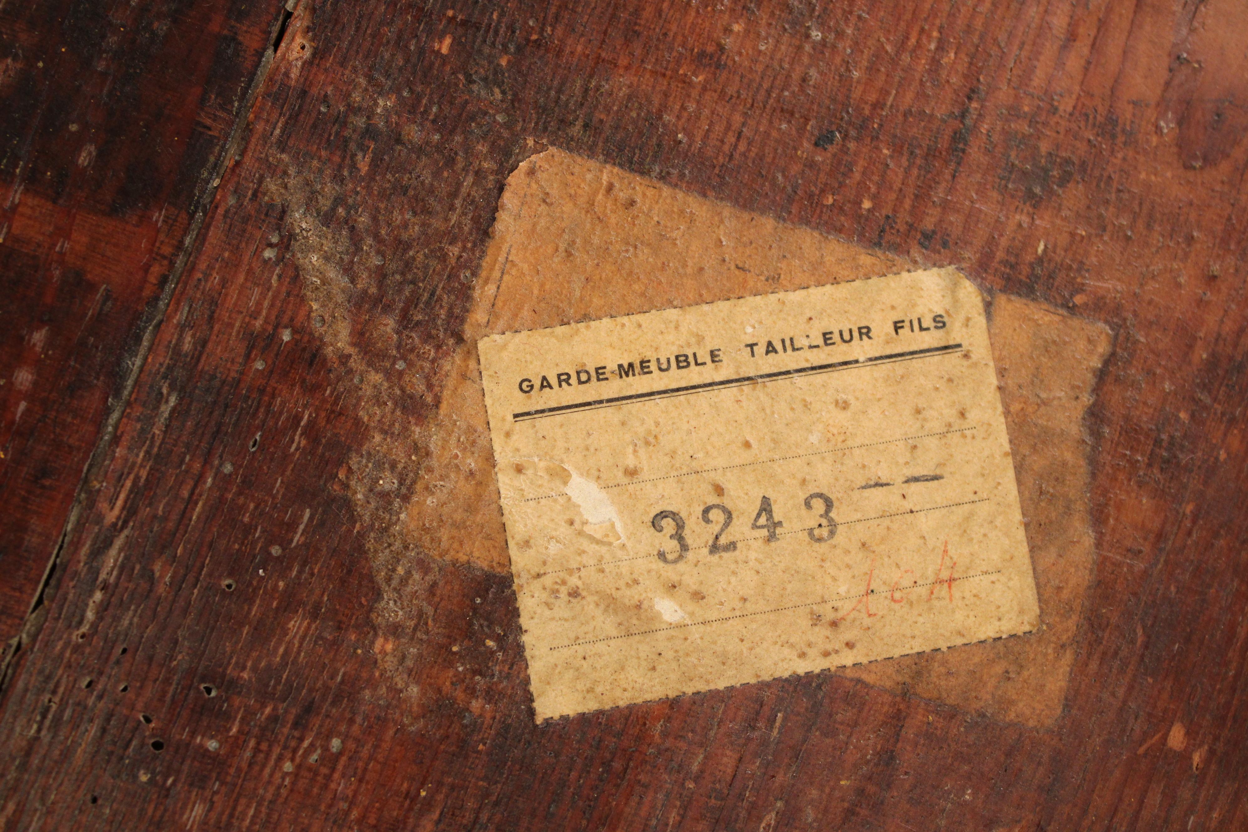 Cassettiera in noce e olmo Luigi XVI 5