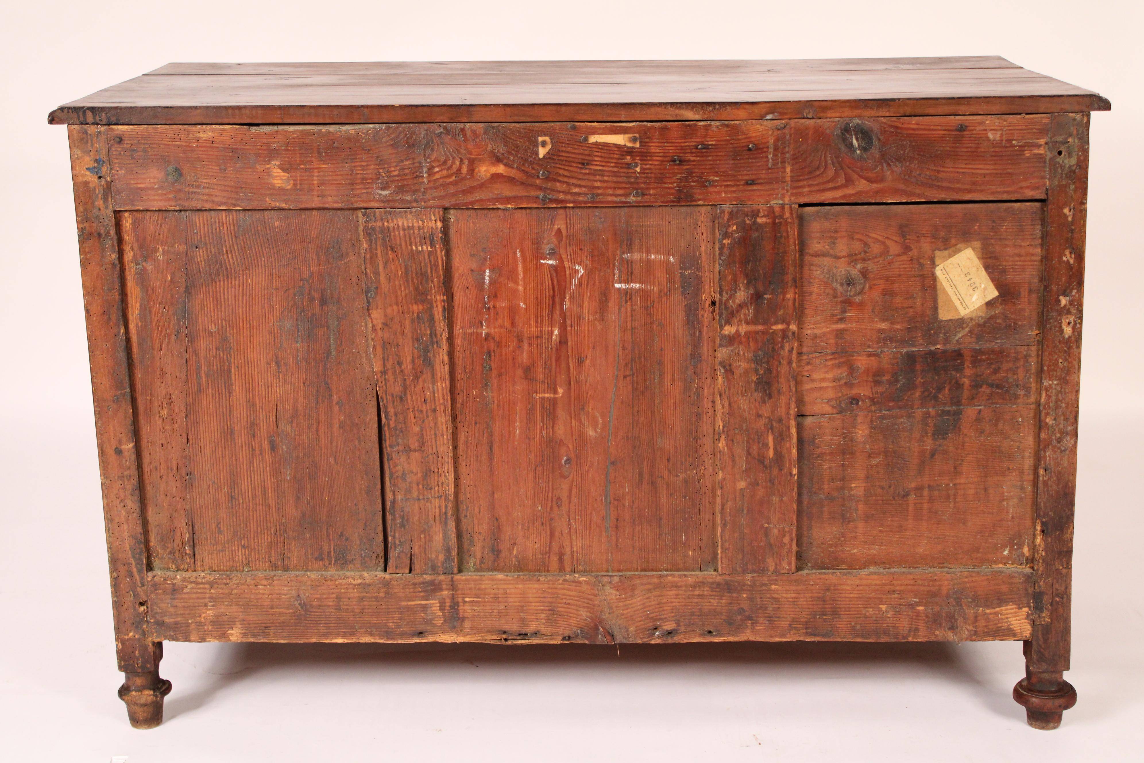 Cassettiera in noce e olmo Luigi XVI 6