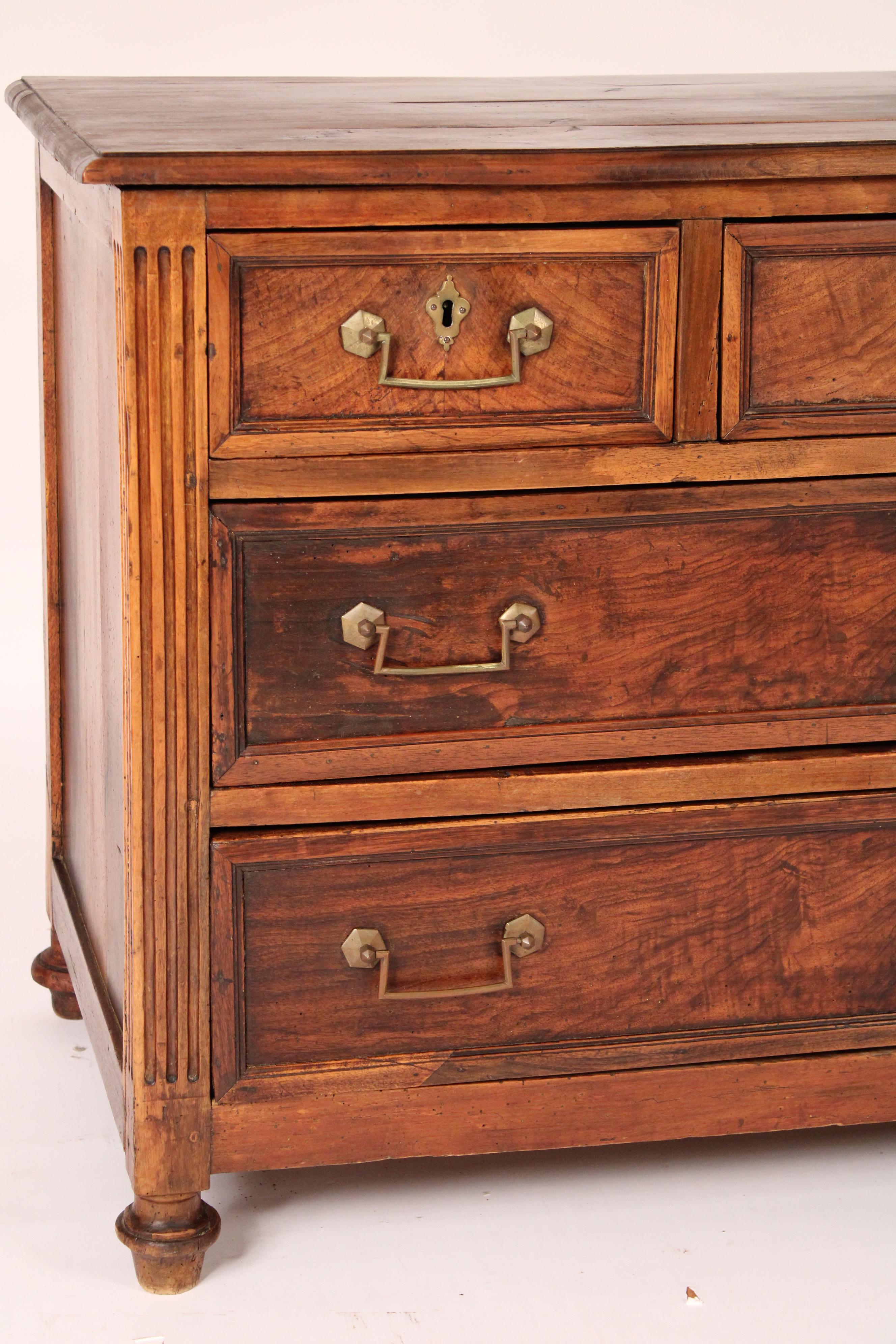 Cassettiera in noce e olmo Luigi XVI 1