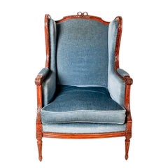 Bergere a Oreilles de Nogal Luis XVI, Siglo XIX