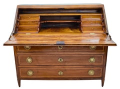 Louis XVI Walnut Fall Front Desk / Secretaire