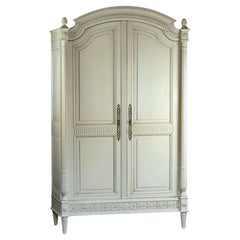 Louis XVI Wardrobe In Lacquered Wood