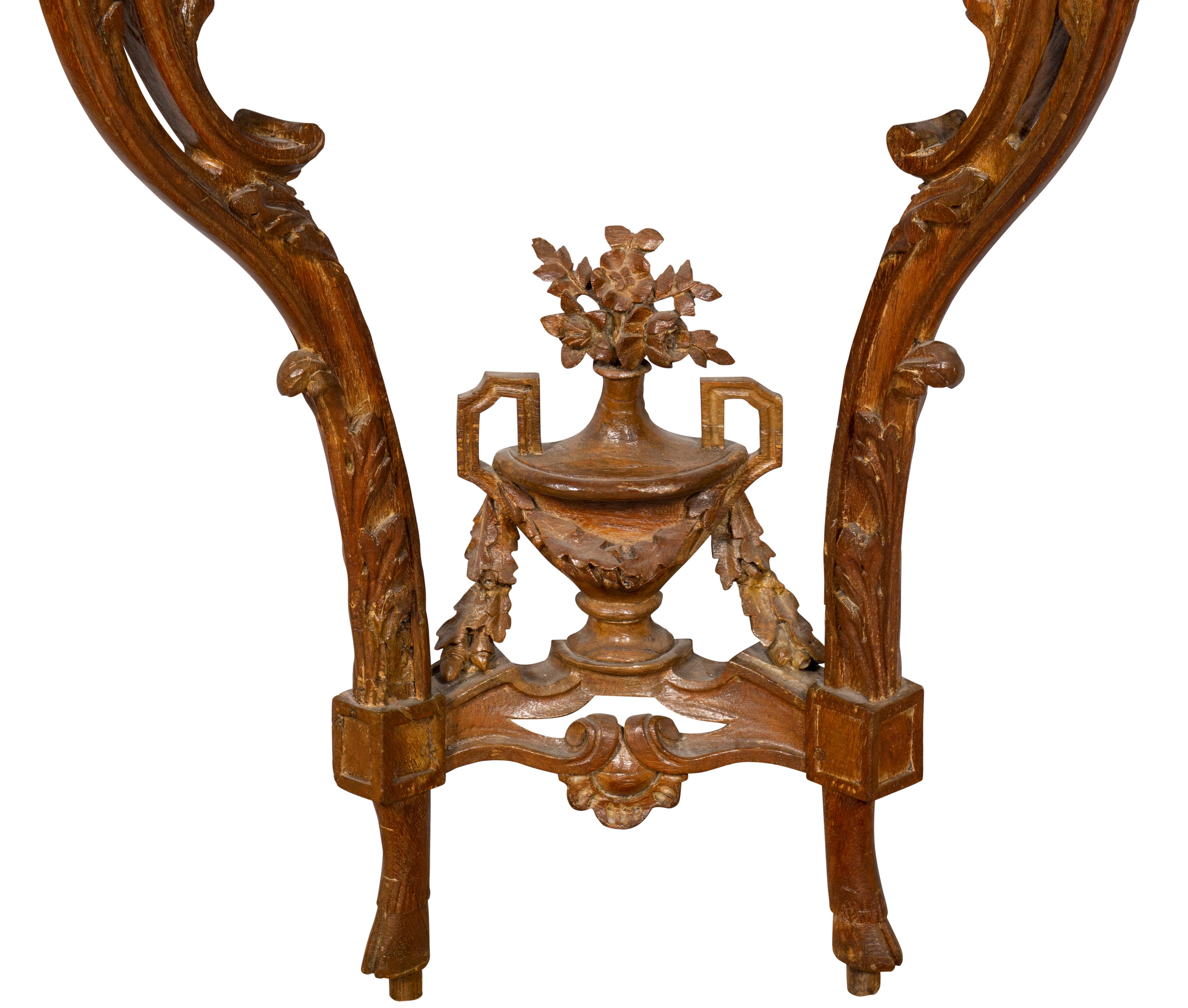 Louis XVI Waxed Oak Console Table For Sale 2