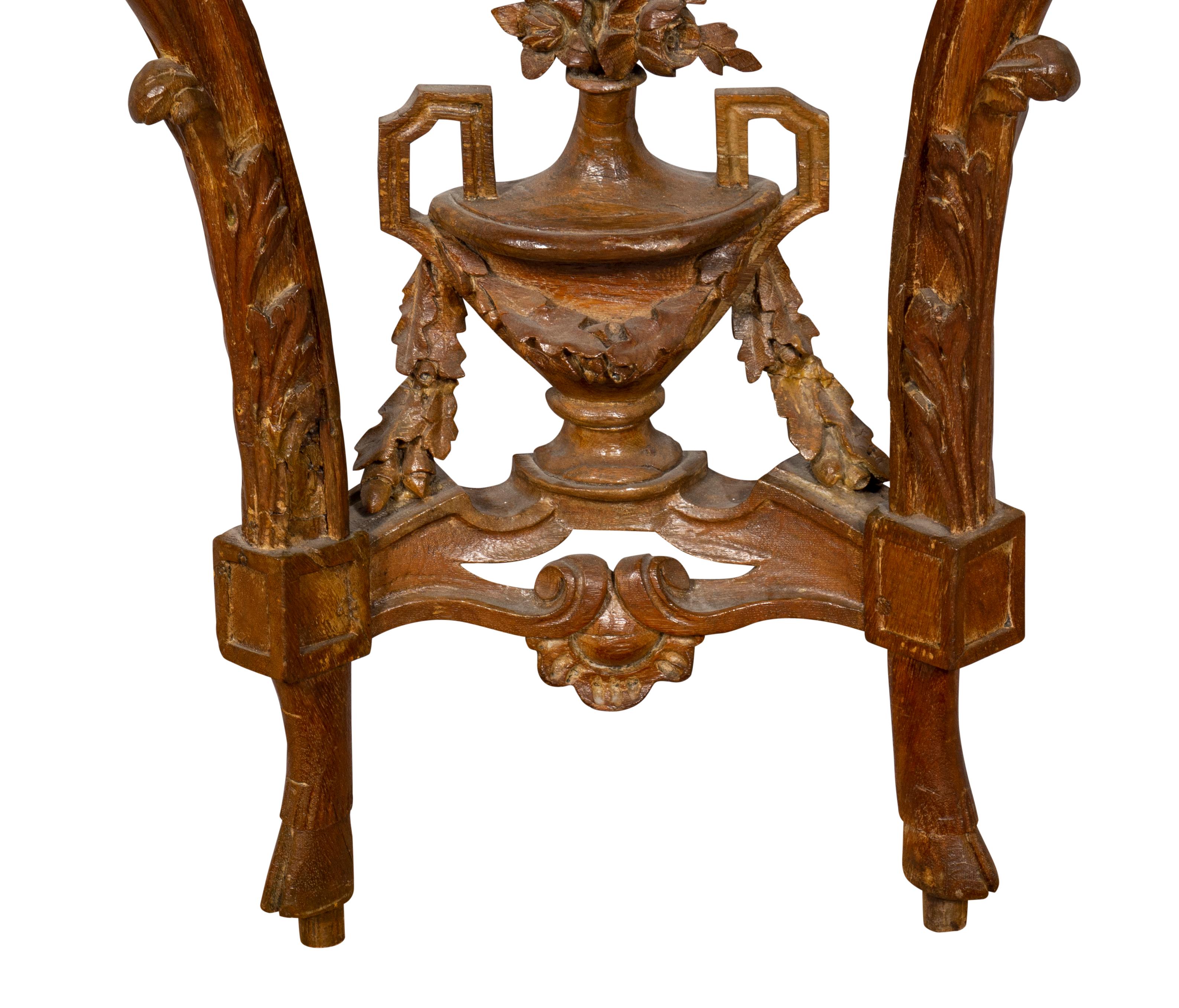 Louis XVI Waxed Oak Console Table For Sale 3