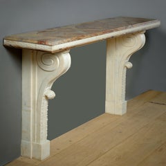 Mesa Consola Luis XVIII de Sarrancolin y Mármol Estatuario