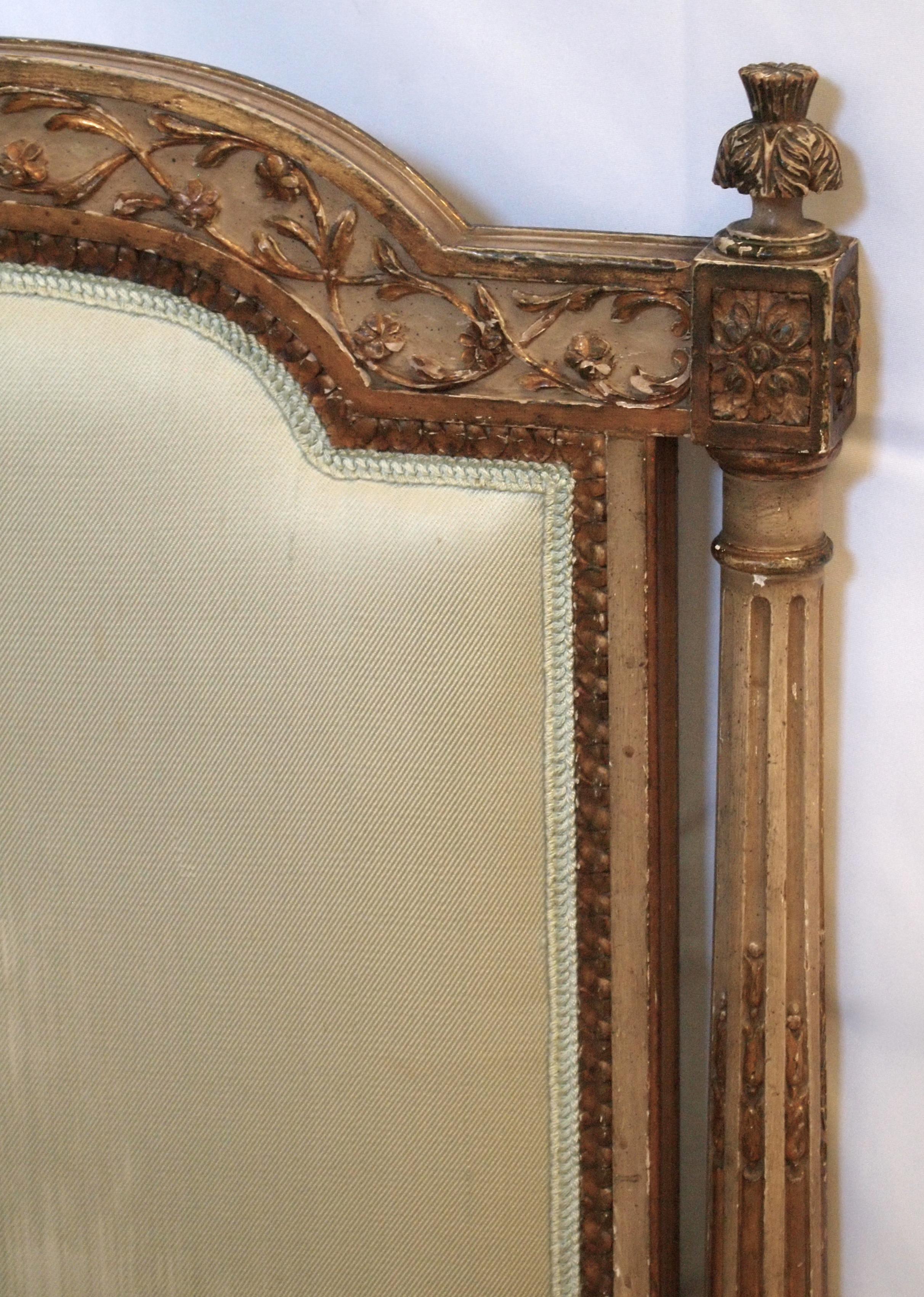 Louis XVl Style Parcel-Gilt and Painted Day Bed 7