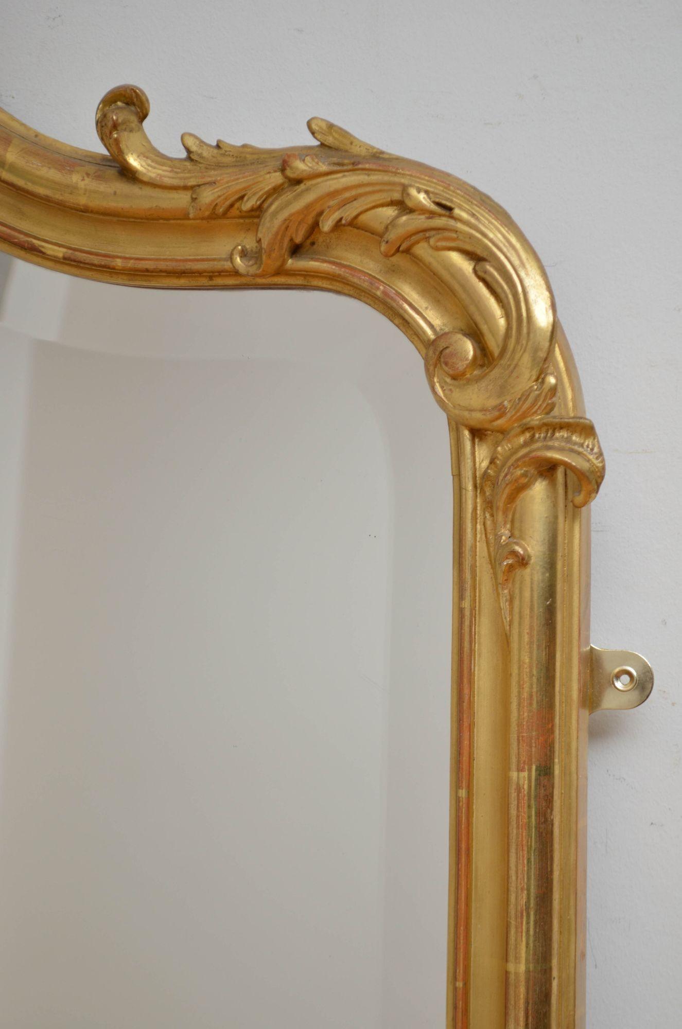 Miroir français ancien de style Louis XVe, H185 cm en vente 2