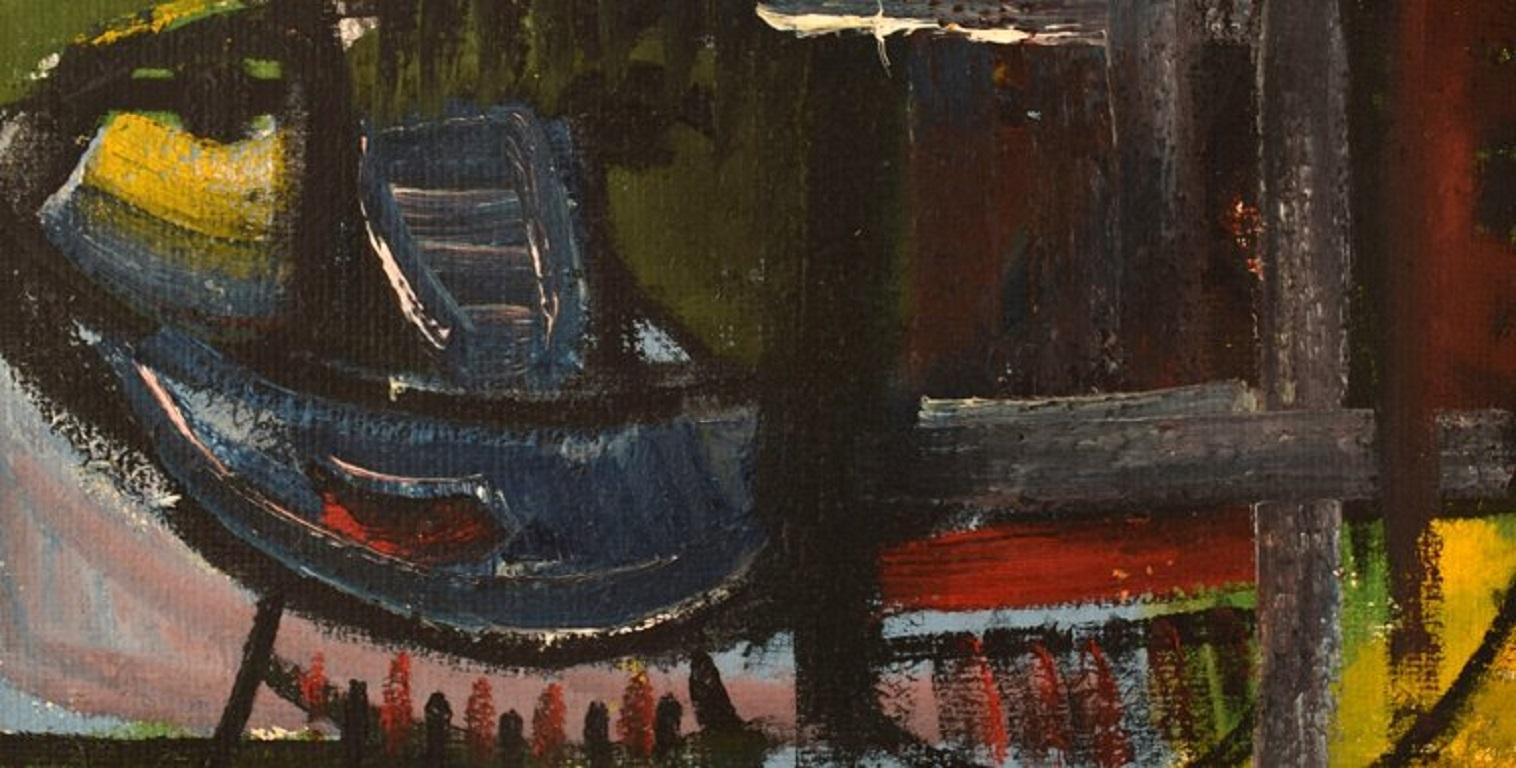 Modern Louis Zelig, Oil on Board, Abstract Composition, 1960s