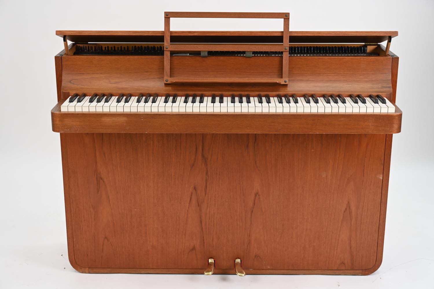 Louis Zwicki Danish Mid-Century Teak Pianette 9