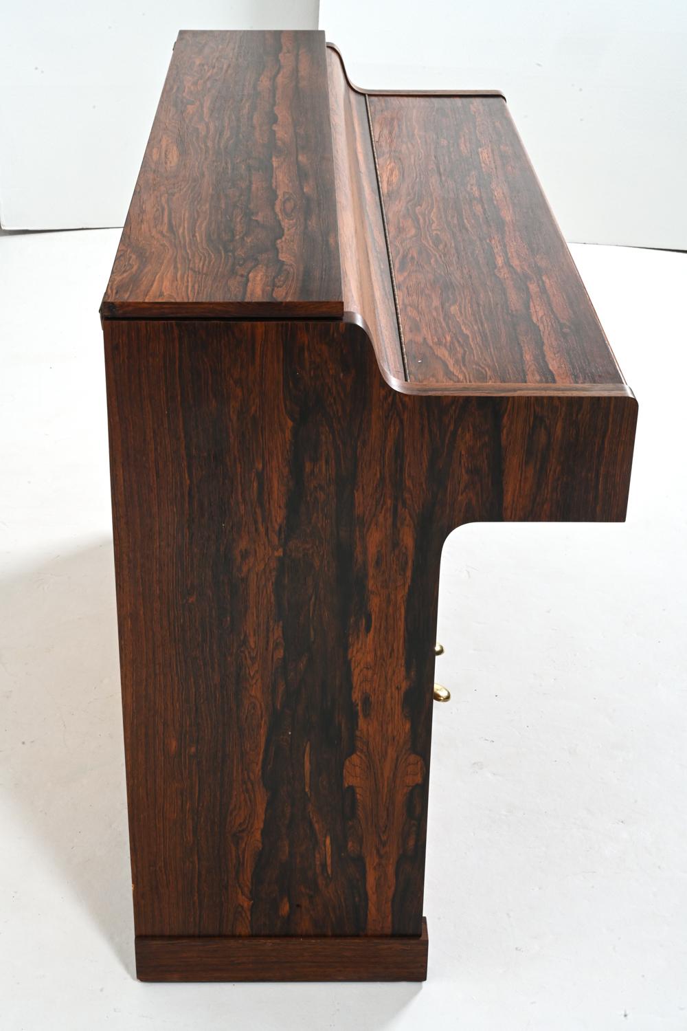 Louis Zwicki Danish Rosewood Pianette, c. 1960's For Sale 5
