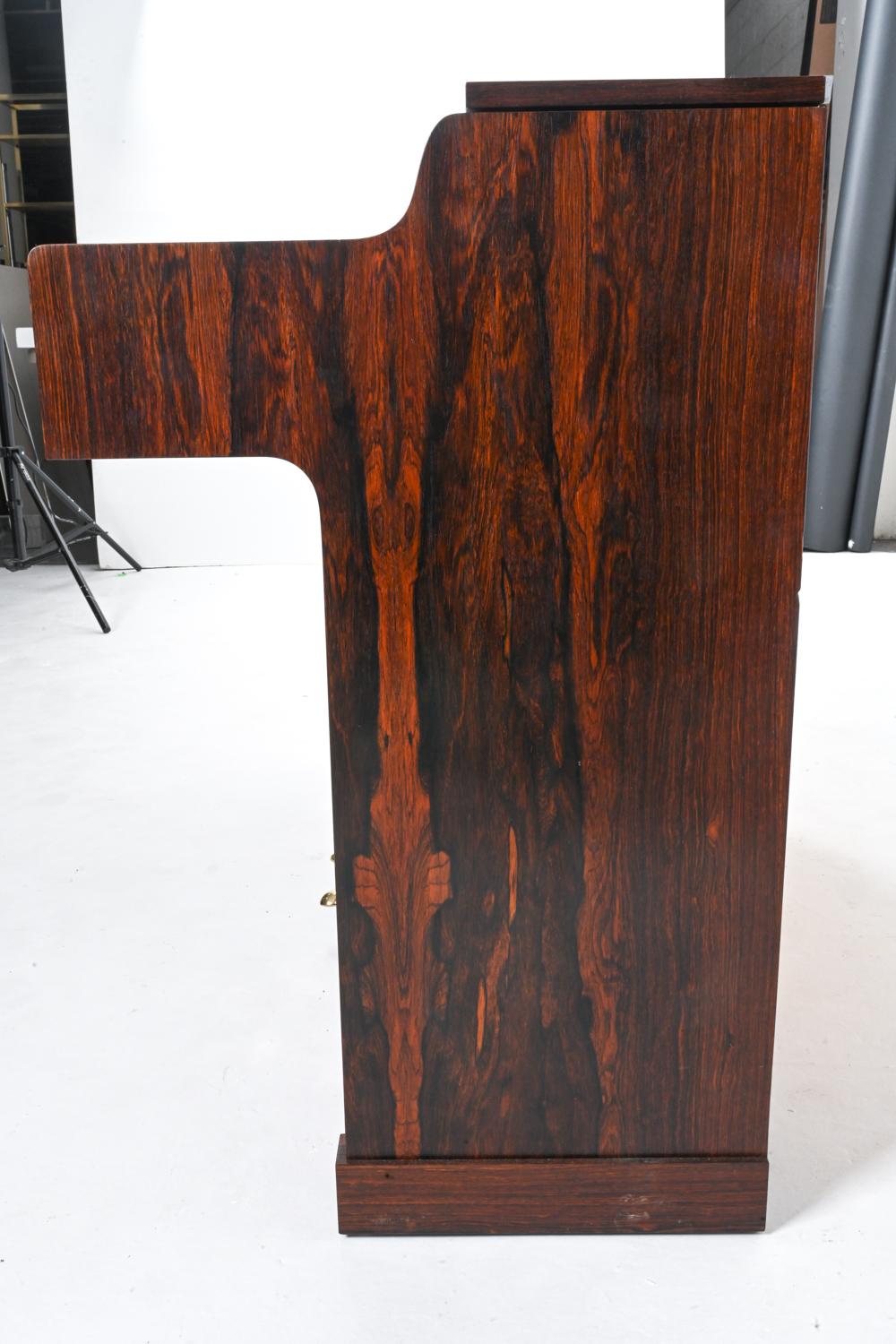 Louis Zwicki Danish Rosewood Pianette, c. 1960's 9