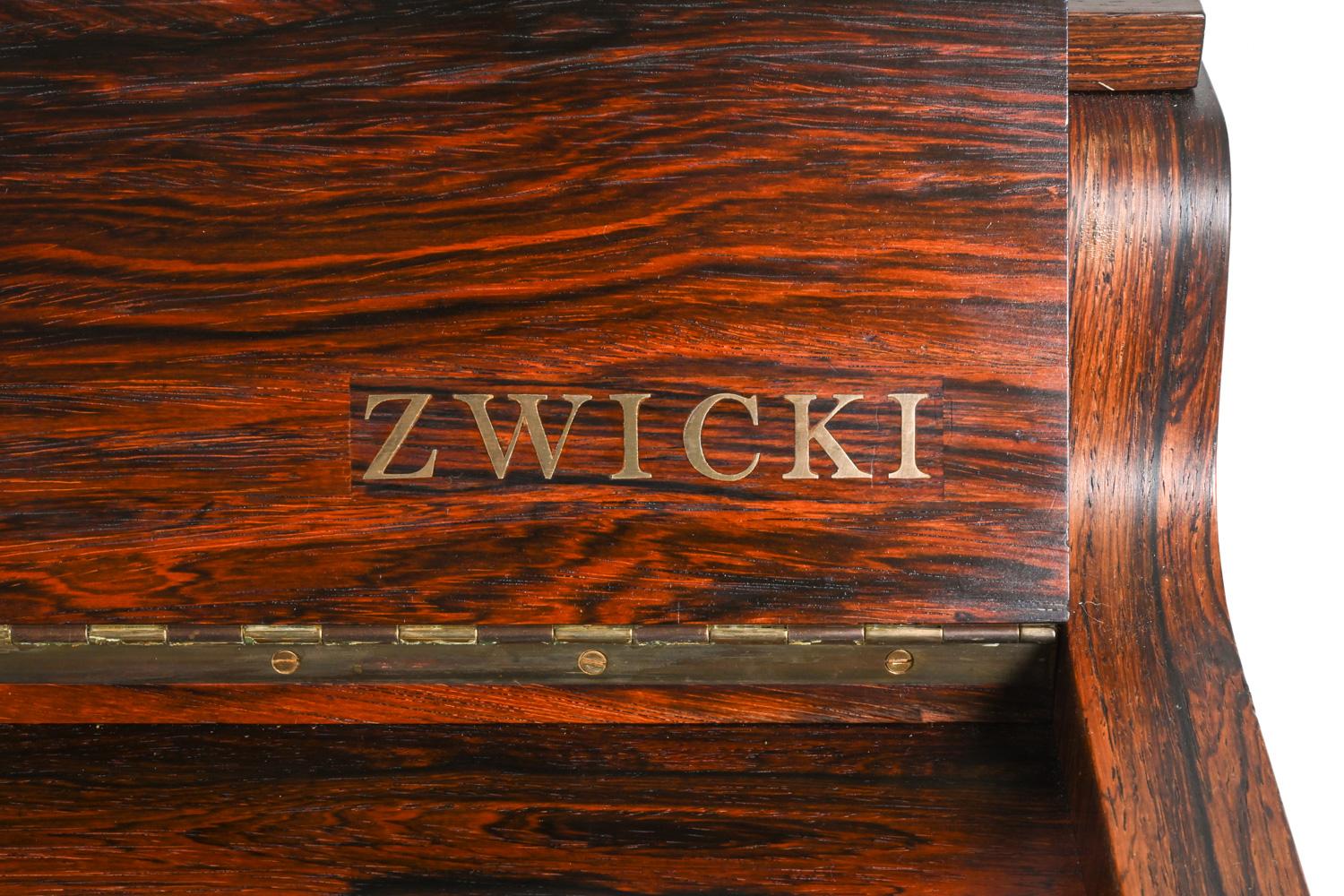 Mid-20th Century Louis Zwicki Danish Rosewood Pianette, c. 1960's For Sale