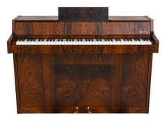 Louis Zwicki Danish Rosewood Upright Pianette Circa 1960s