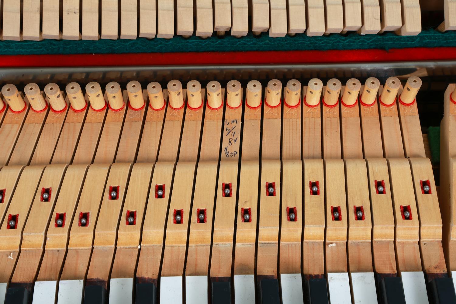 Dänische Pianette aus Teakholz von Louis Zwicki, ca. 1960er Jahre im Angebot 11