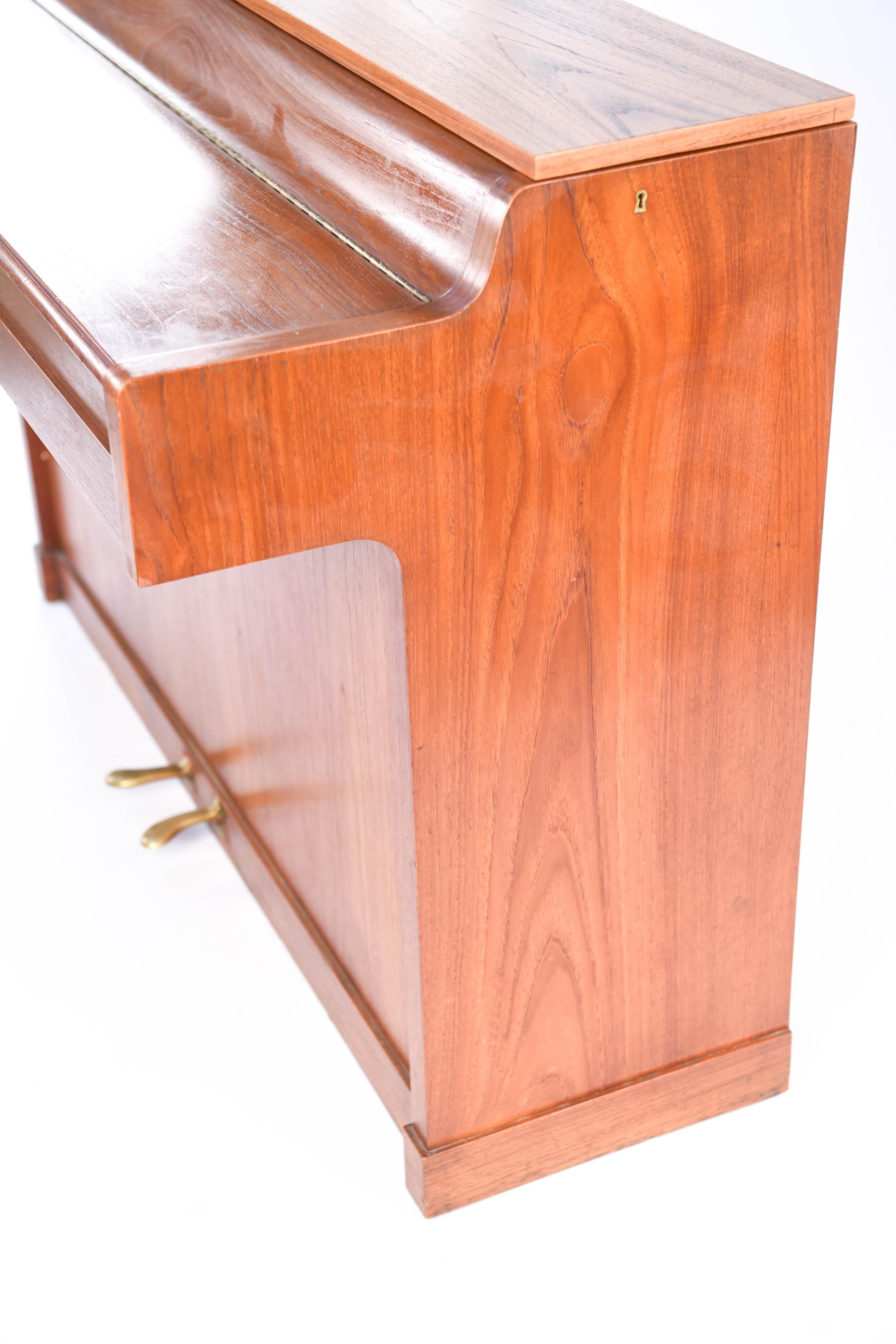 Louis Zwicki Midcentury Danish Teak Pianette 3
