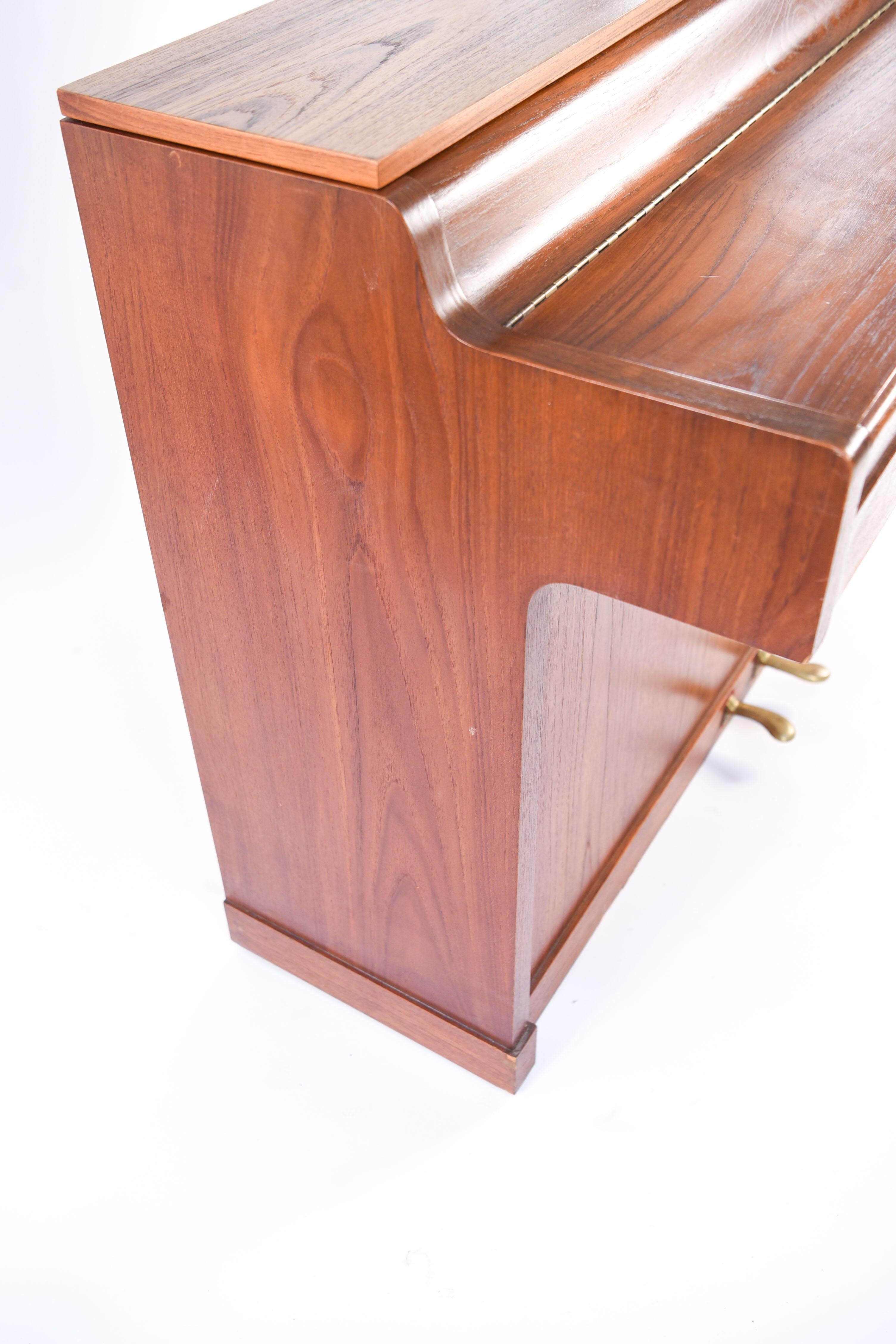 Mid-20th Century Louis Zwicki Midcentury Danish Teak Pianette