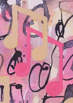 Untitled (Abstraction with musical notes)
