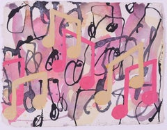 Vintage Untitled (Abstraction with musical notes)