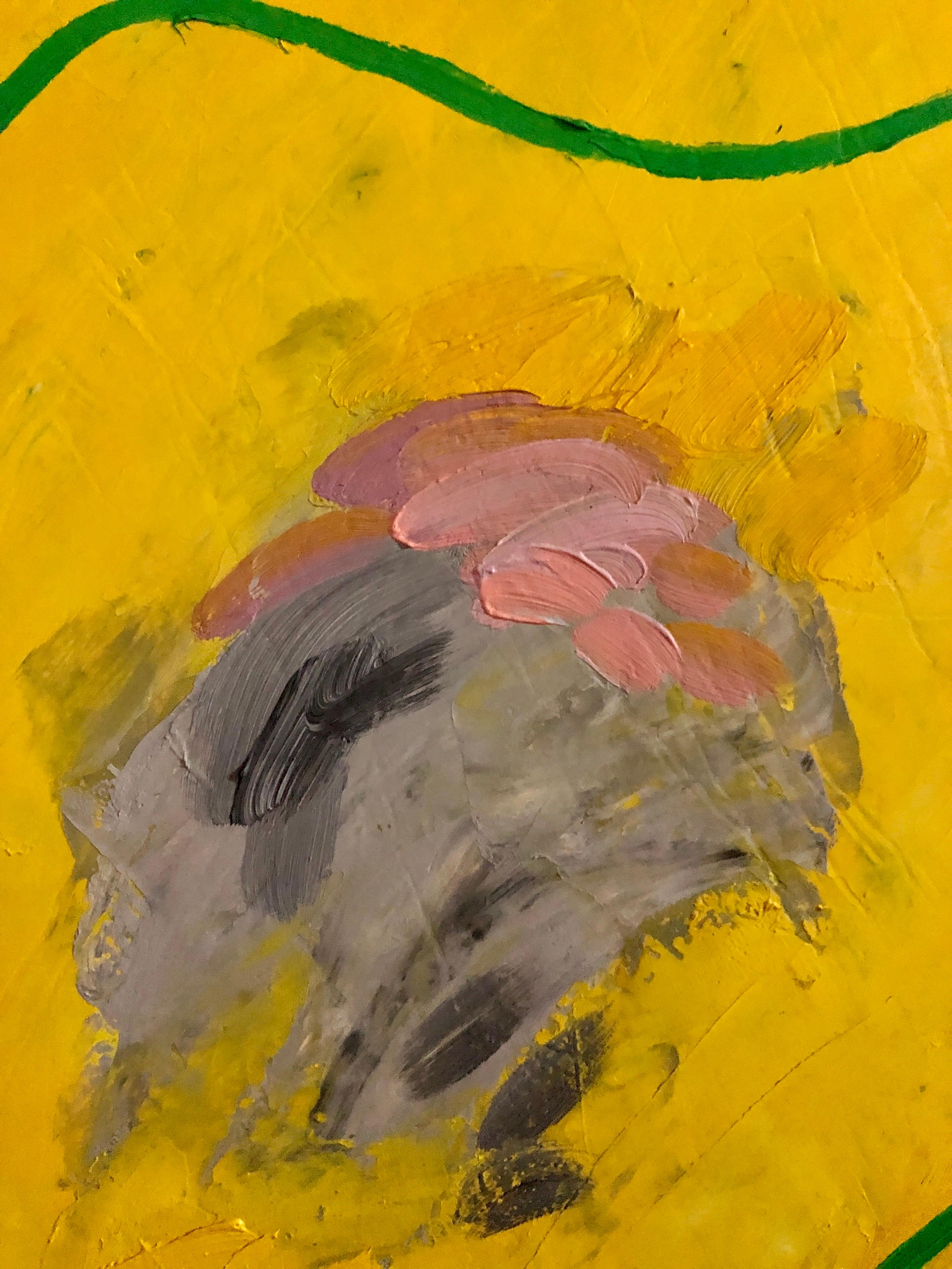 Pintura al óleo grande Louisa Chase Jardín floral abstracto Neoexpresionista en venta 9