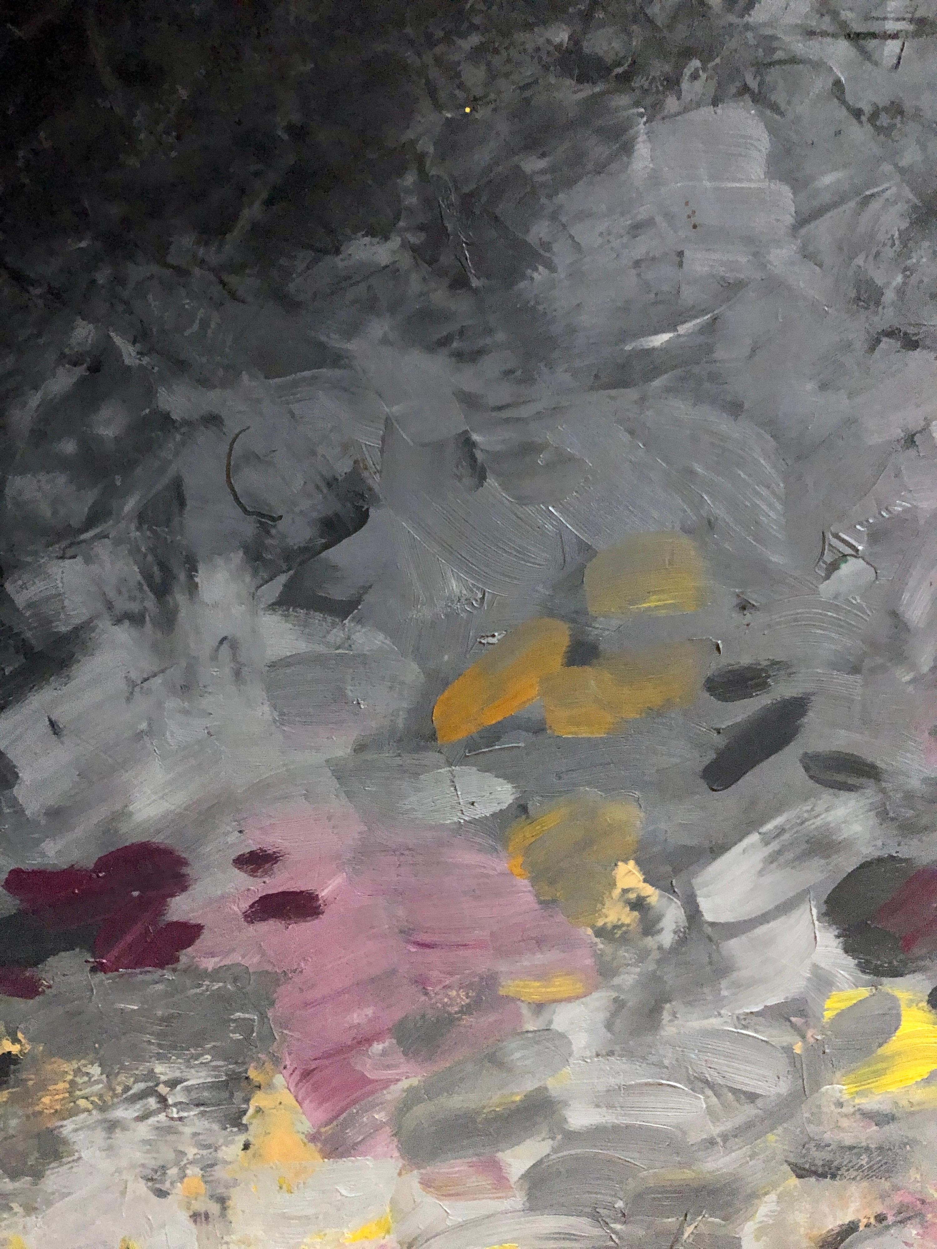 Pintura al óleo grande Louisa Chase Jardín floral abstracto Neoexpresionista en venta 8