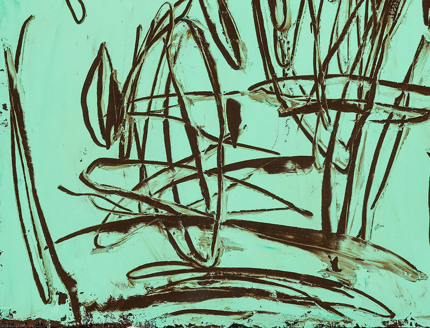 Senza titolo - Abstract Painting Blu di Louisa Chase