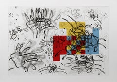 Manos, gran grabado abstracto de Louisa Chase