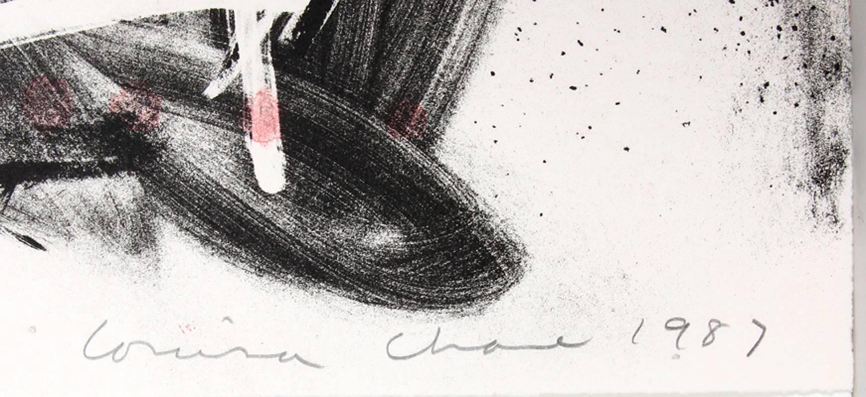 Mountain, grande lithographie expressionniste abstraite de Louisa Chase en vente 2