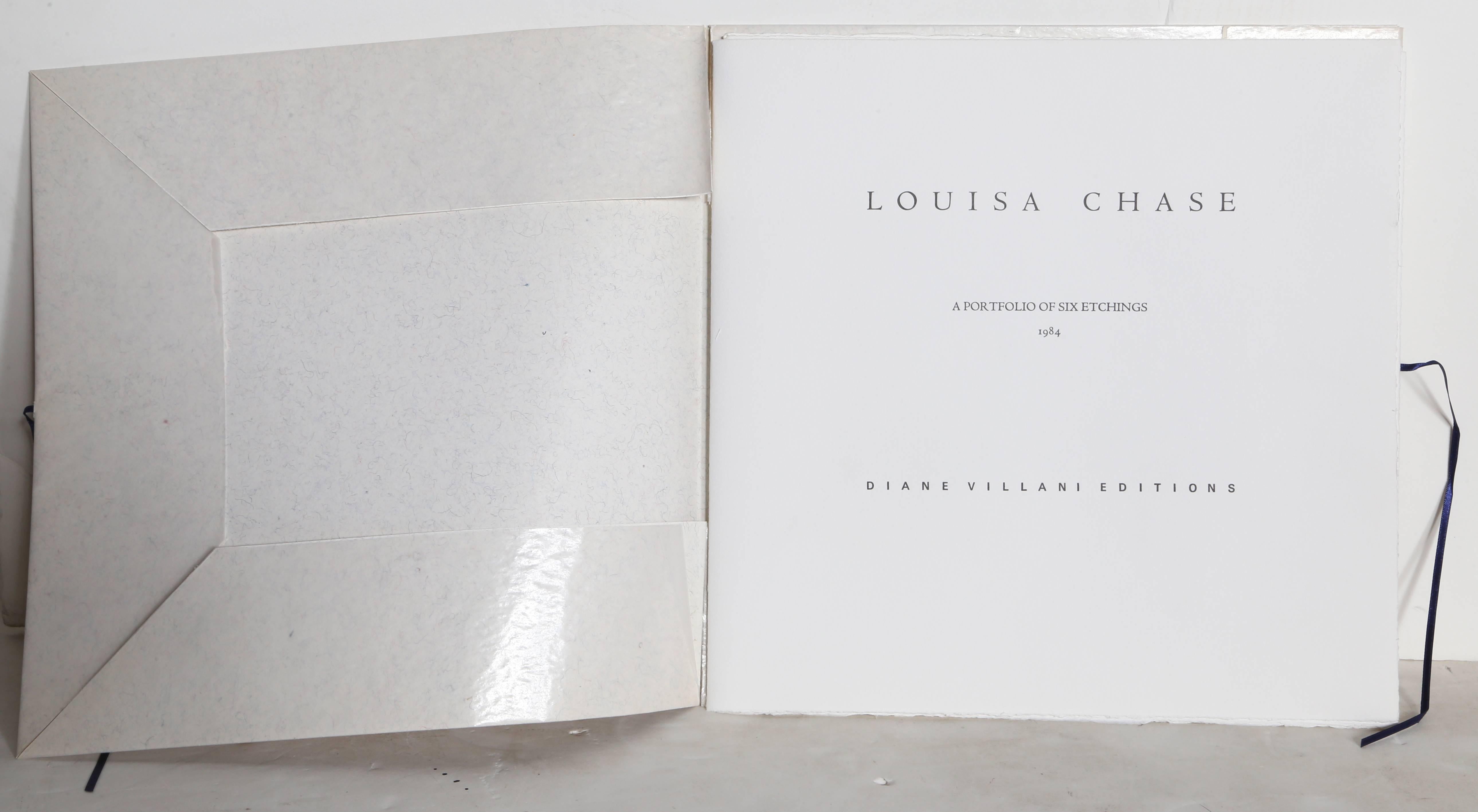 Sechs Radierungen, Abstrakter Druck Portfolio von Louisa Chase im Angebot 9