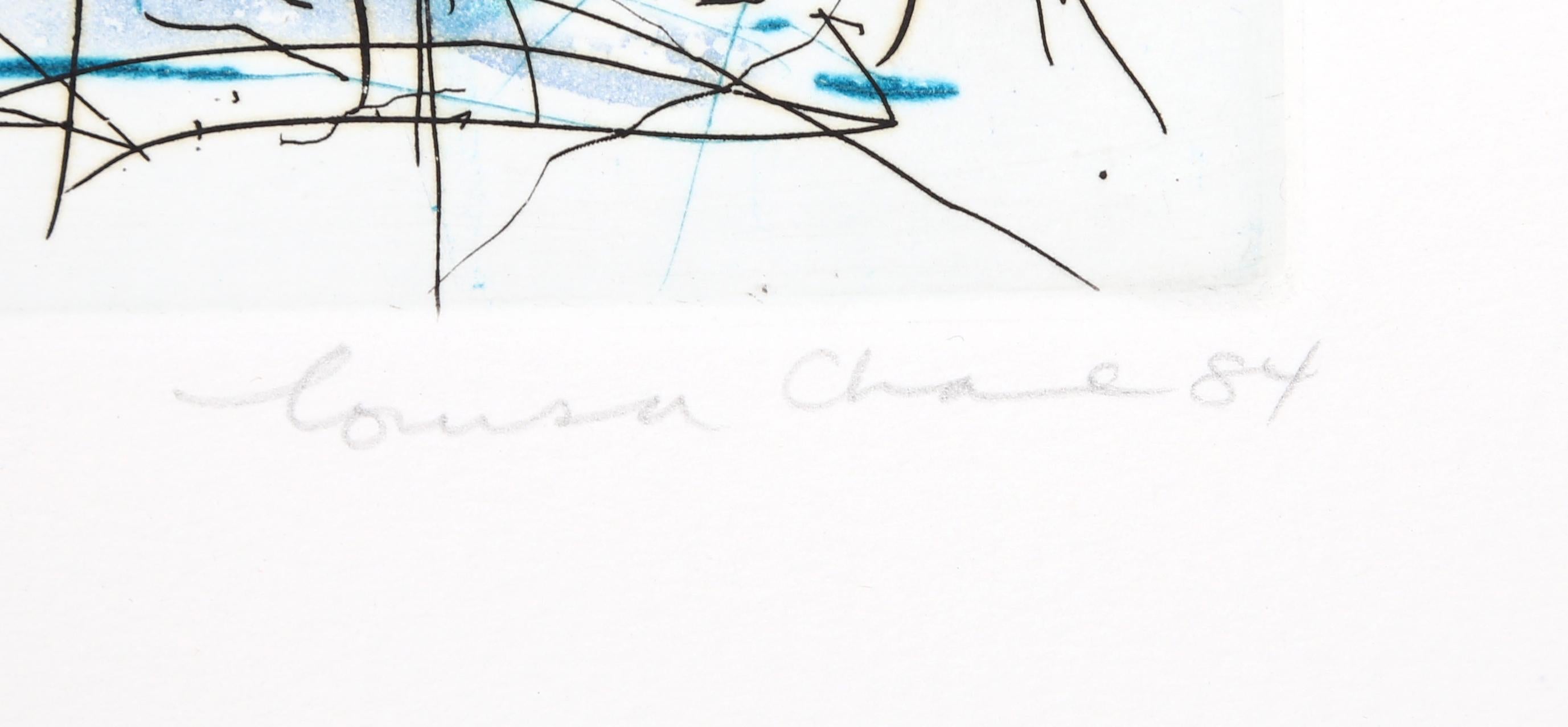 Undertow (Variant), Abstract Expressionist Aquatint Etching by Louisa Chase For Sale 2