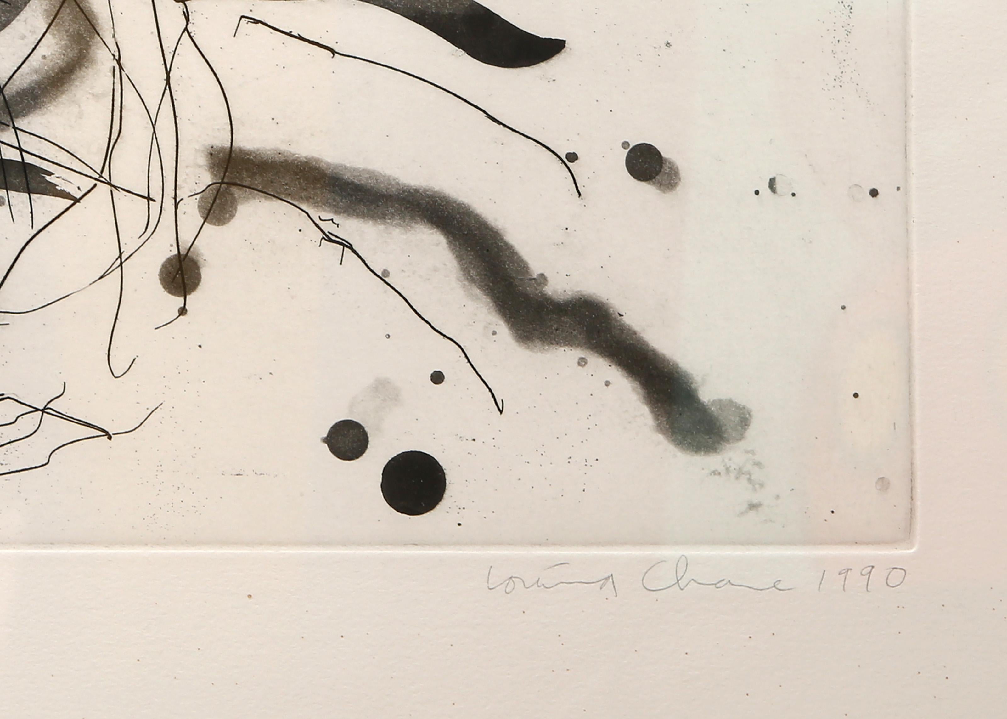 Ohne Titel - Hände, Abstrakte expressionistische Radierung von Louisa Chase im Angebot 2
