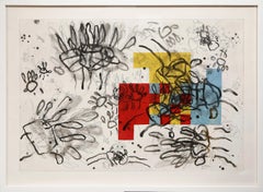 Untitled - Hands, Abstract Expressionist Etching by Louisa Chase