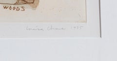 Bois, aquatinte expressionniste abstraite de Louisa Chase