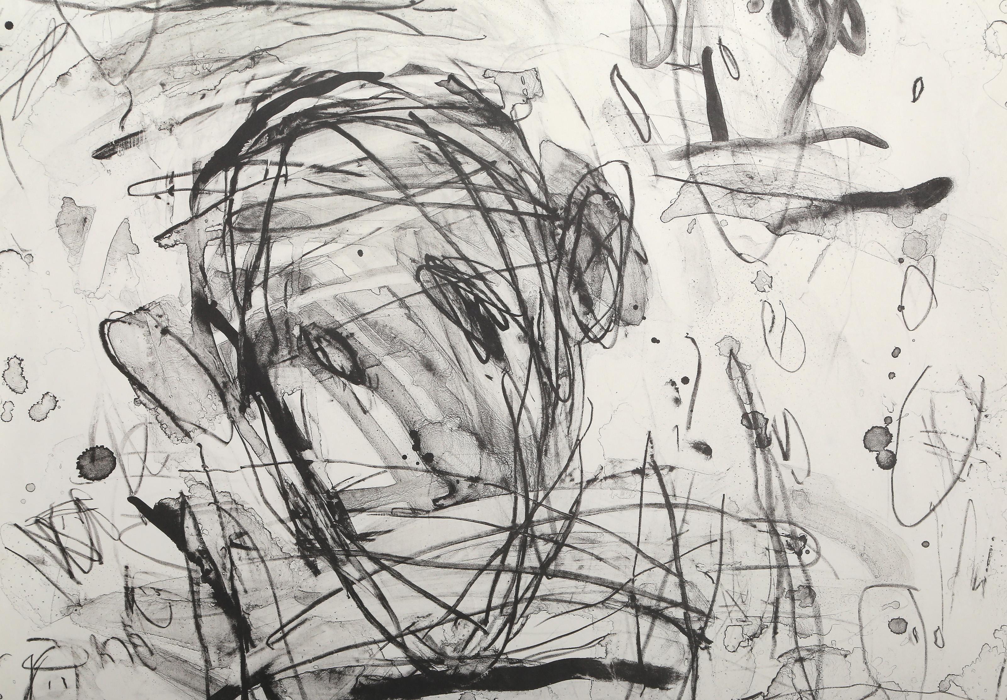 Cabeza amarilla, litografía expresionista abstracta de Louisa Chase en venta 1