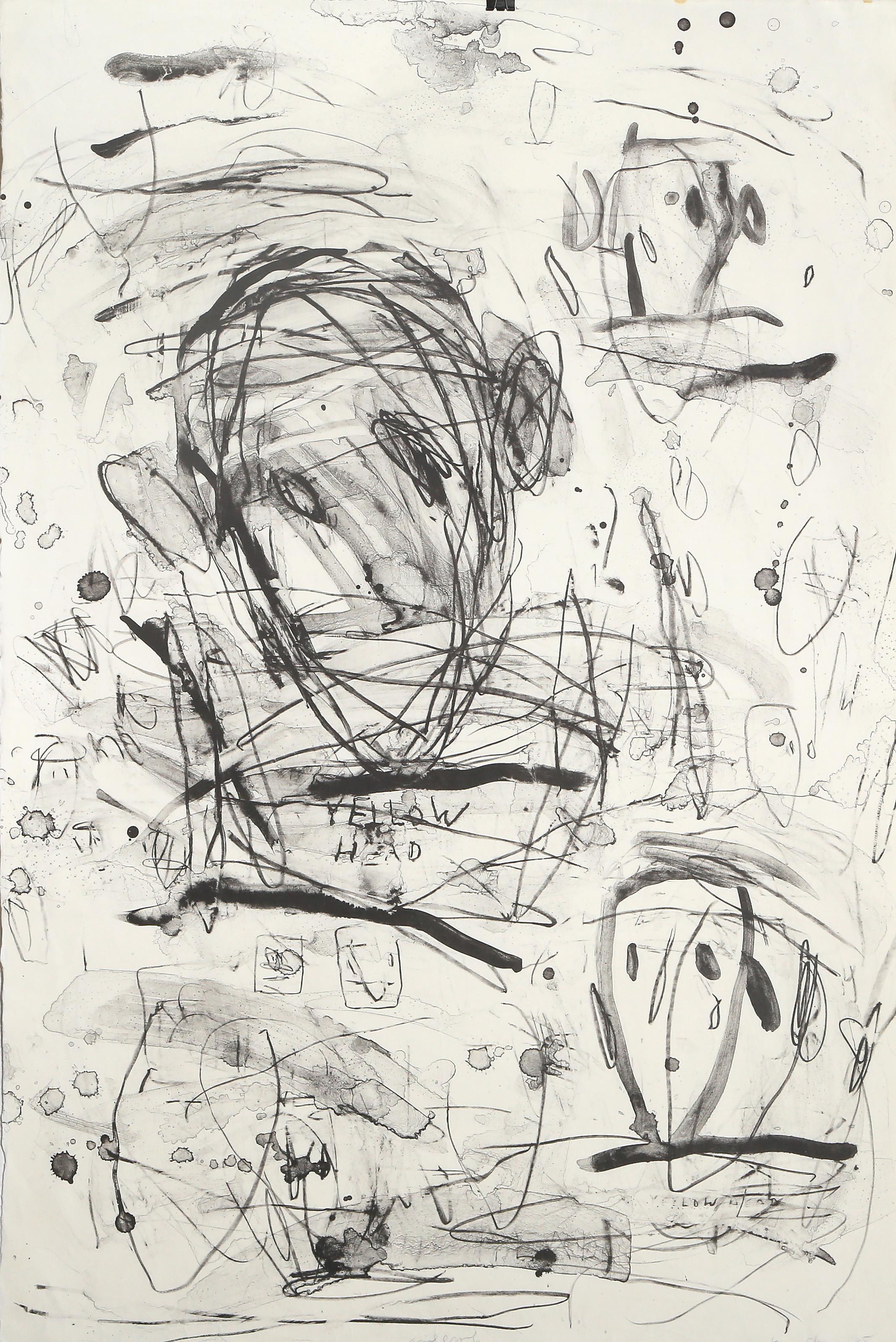 Louisa Chase, estadounidense (1951 - 2016) - Cabeza Amarilla, Año:  1985, Medio:  Litografía sobre papel de trama fina, firmada, numerada y fechada a lápiz, Edición:  Prueba, Tamaño:  91,44 x 60,96 cm, Impresor:  John C. Erickson, Nueva York